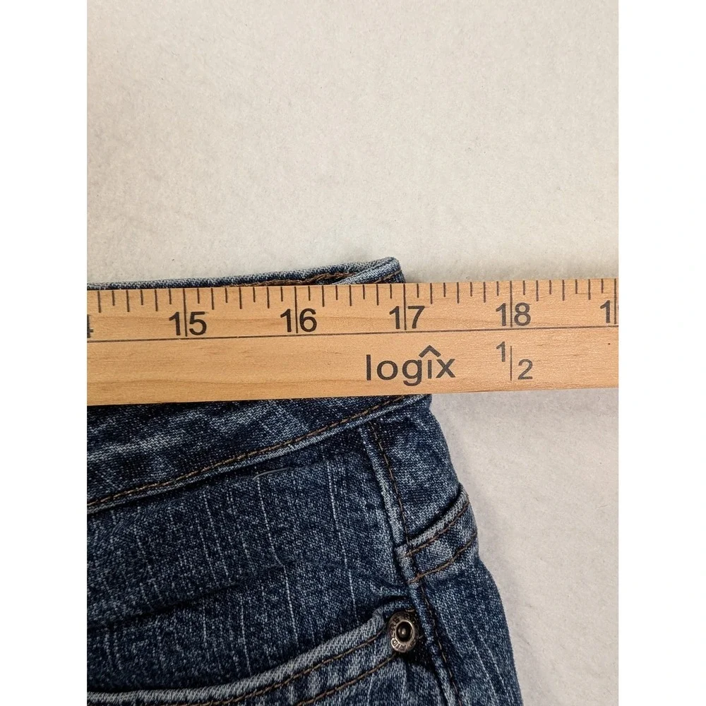Riders by Lee Womens Bootcut Jeans Size 16 M Stretch Denim Dark Wash Blue